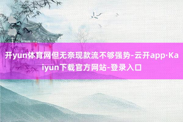 开yun体育网但无奈现款流不够强势-云开app·Kaiyun下载官方网站-登录入口